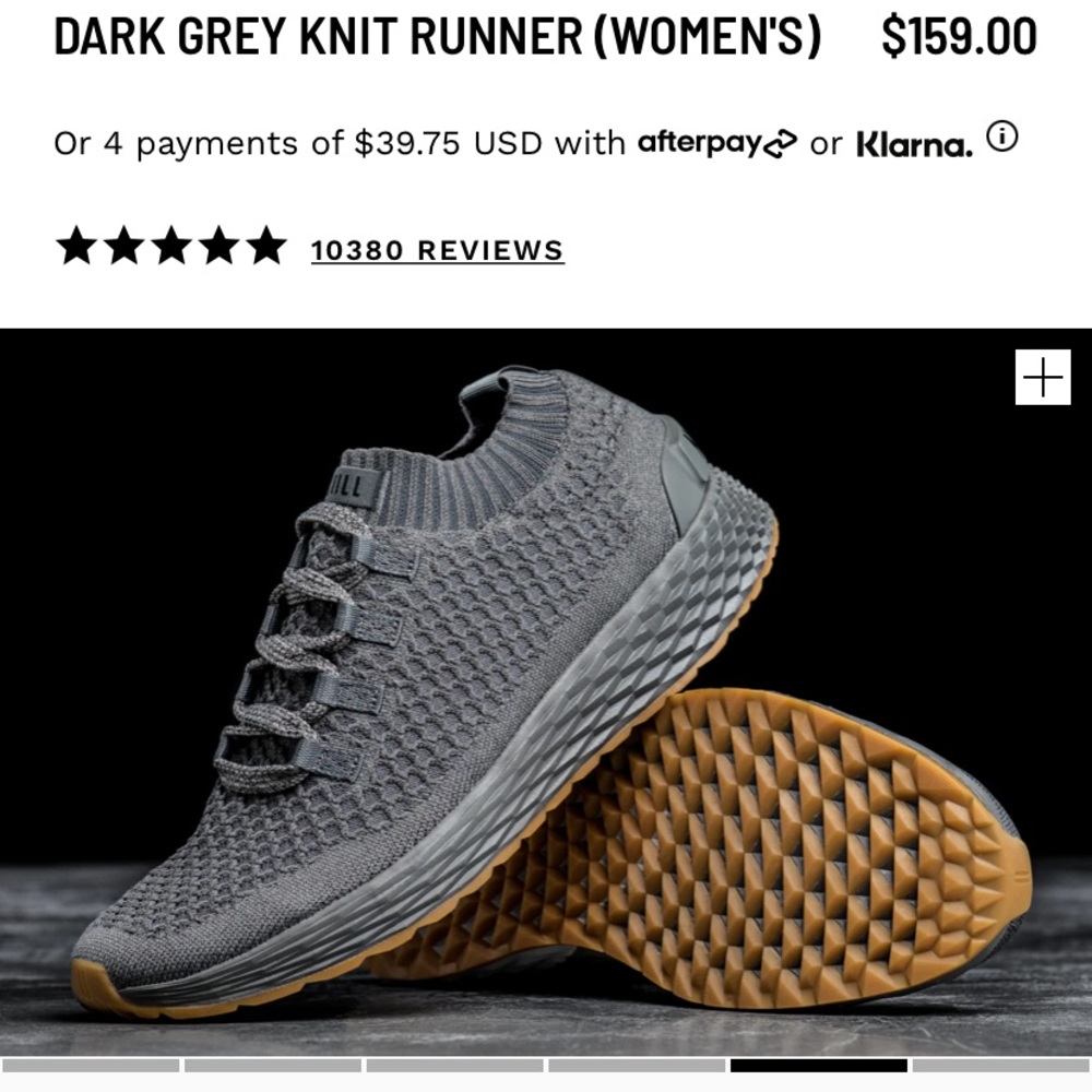 NOBULL dark grey runner knit
